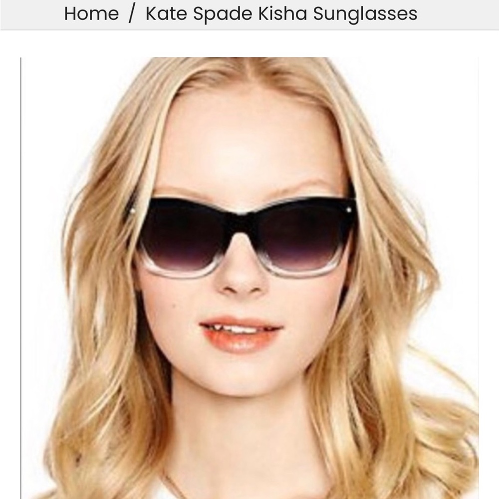 kate spade Ombre Black to Gray Gradient Sunglasses